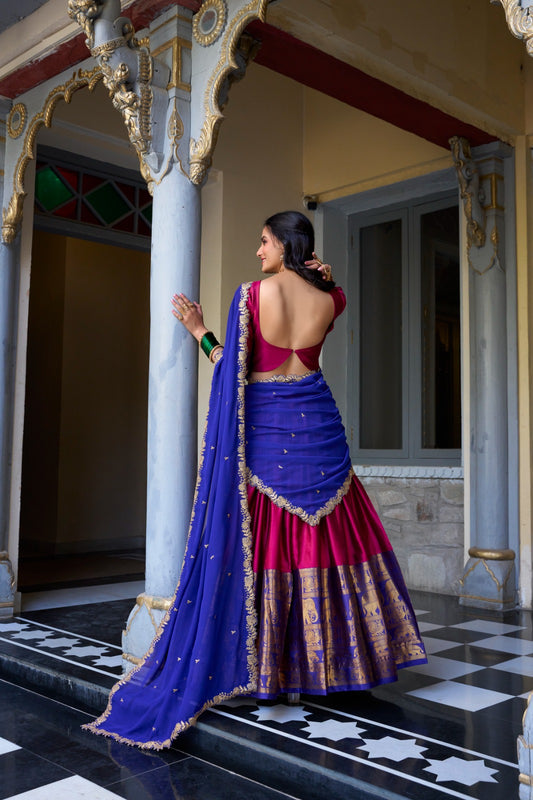 Product Image - Designer Narayan Pattu Lehenga Choli with Georgette Dupatta