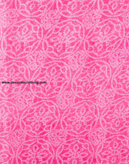 Pink Chiffon Printed Saree