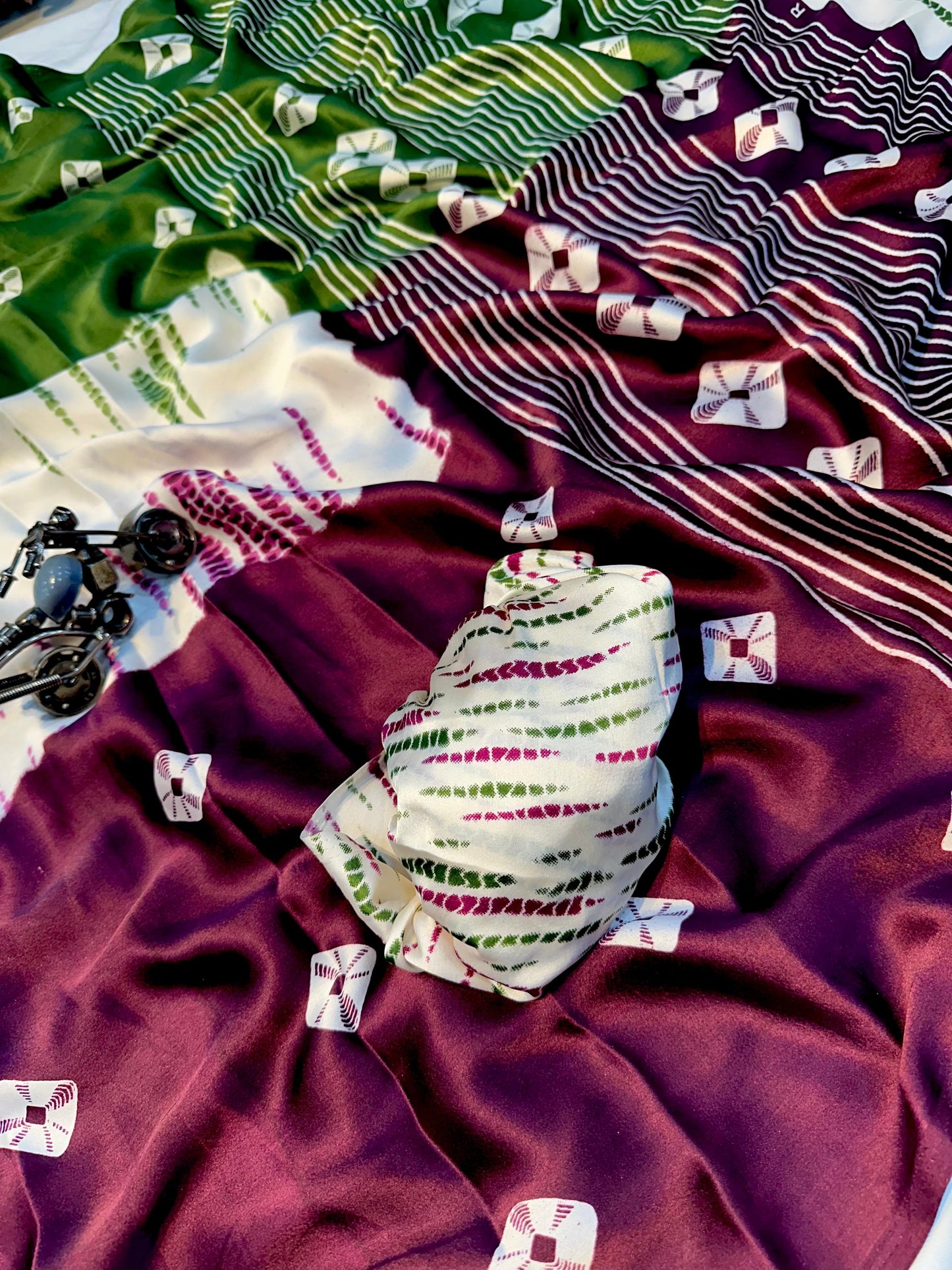 Product Image - Premium Designer Gajii Silk Saree