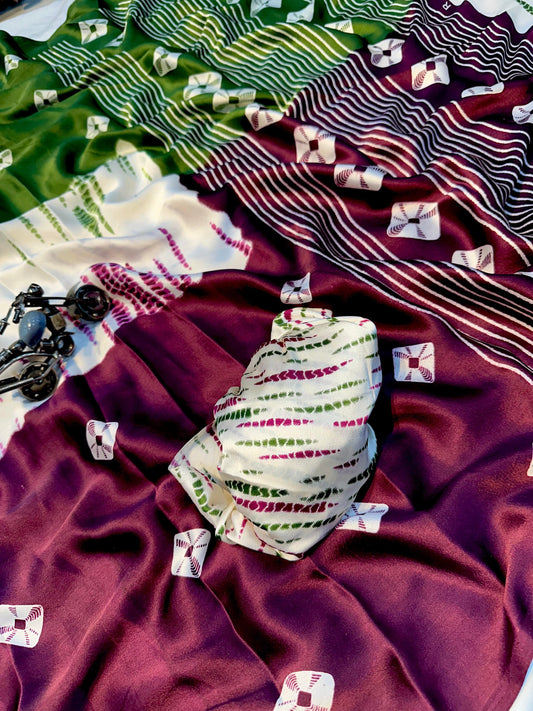 Product Image - Premium Designer Gajii Silk Saree
