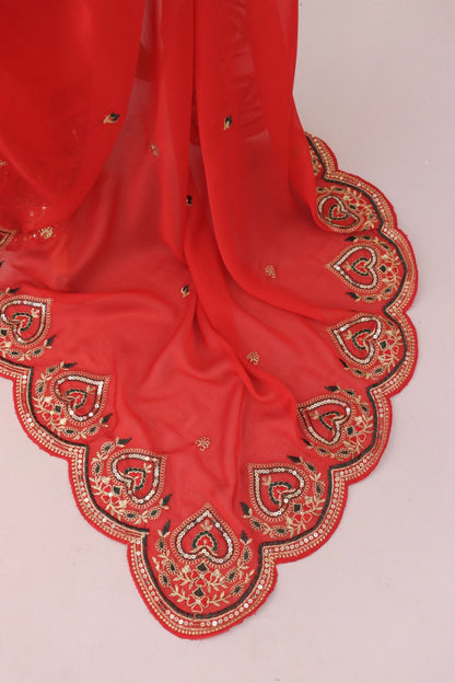 Product Image - Designer Rangoli Silk Saree with Fancy Thread & Sequence Work