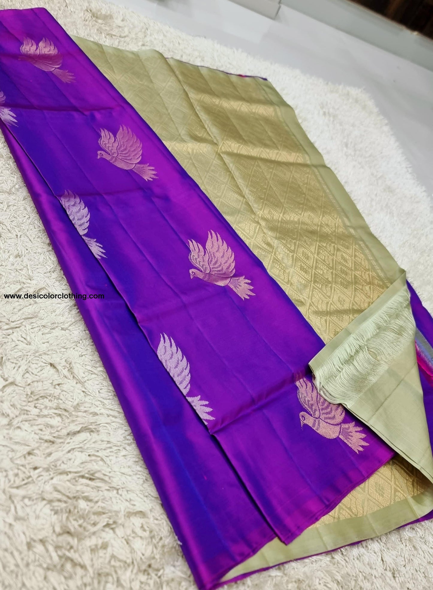Kanchipuram Handwoven High Quality Lite Weight Soft Silk Sarees