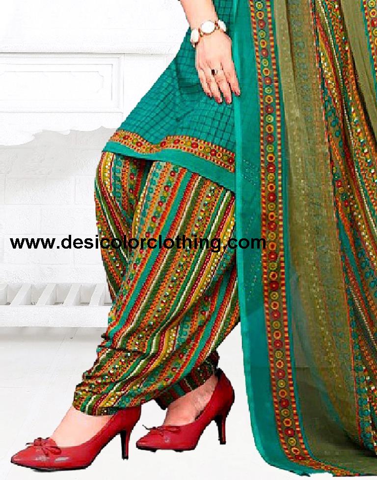Printed Unstitched Salwar Suit Material