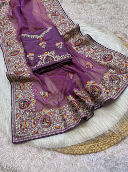 Product Image - Exquisite Designer Saree in Srivalli Silk