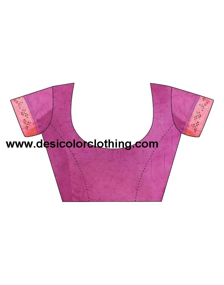 Rose Pink Chiffon Printed Saree