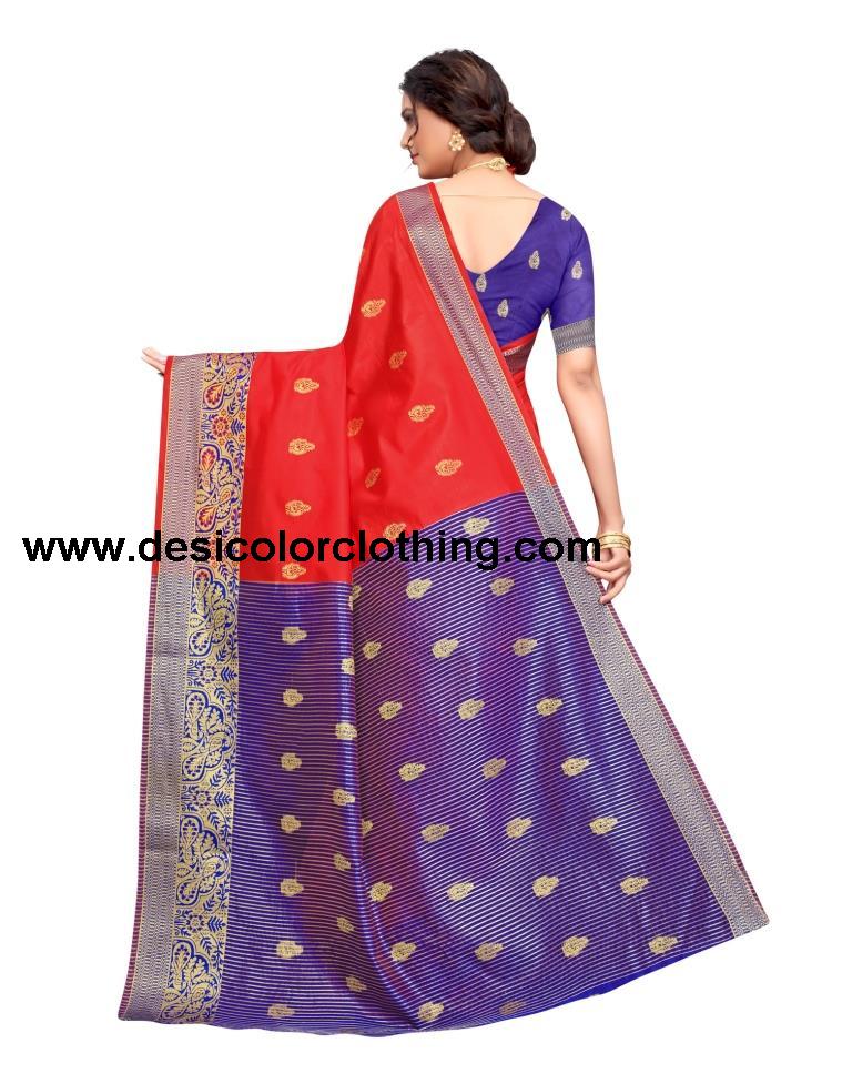 Red Banarasi Silk Saree