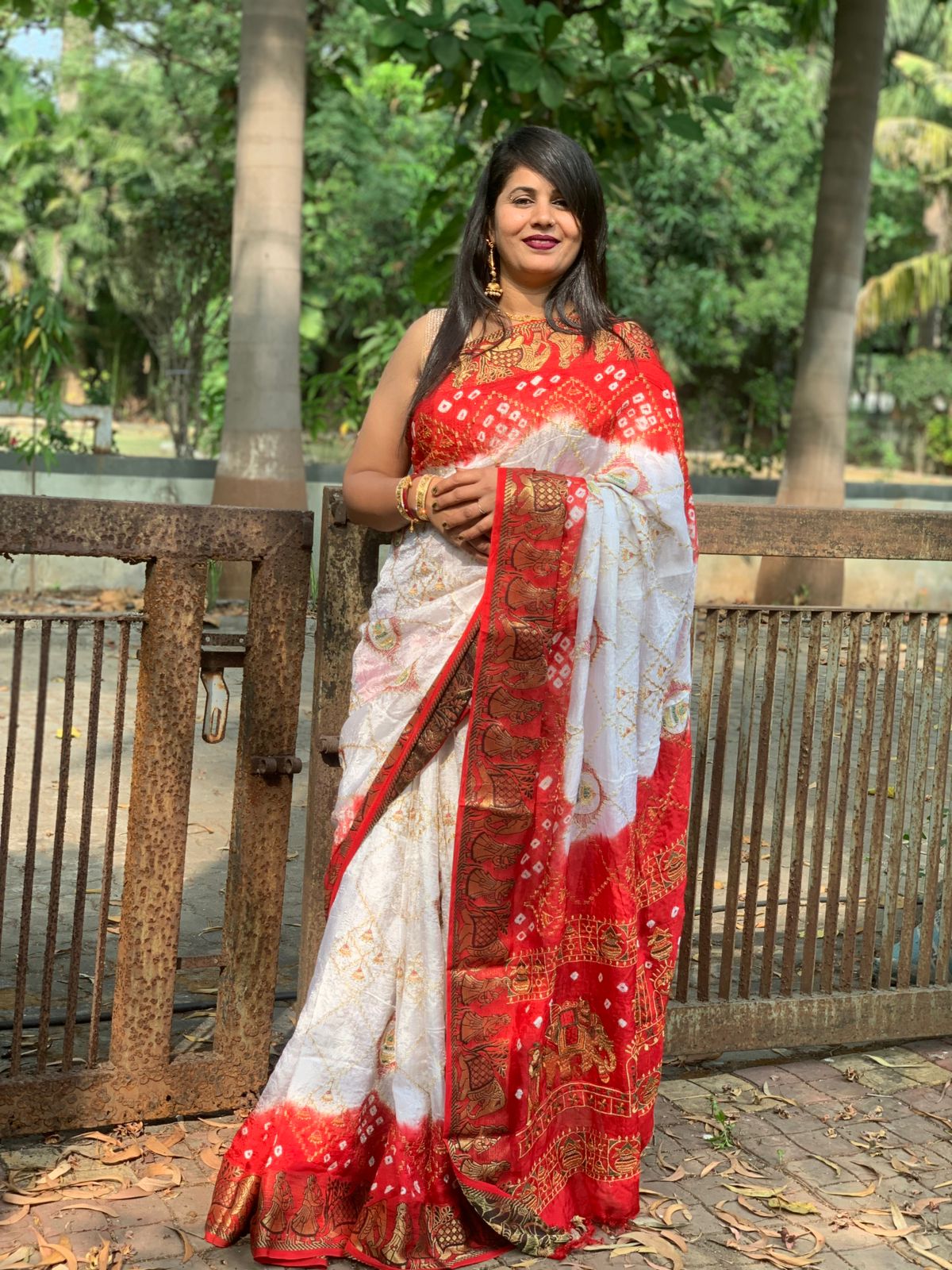 Product Image - Exquisite Pavitra BANDHEJ Pure ATS Silk Bandhej Saree | Festive Wear