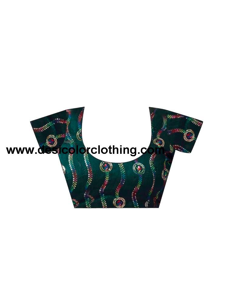Blue Chiffon Printed Ready to Wear Saree