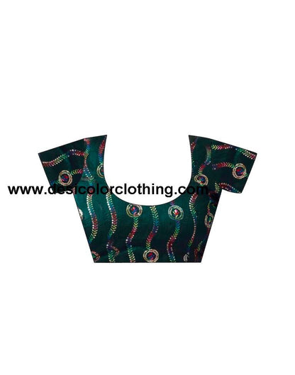 Blue Chiffon Printed Ready to Wear Saree