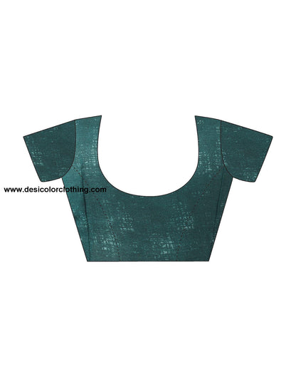 Dusty Green Printed Georgette Saree