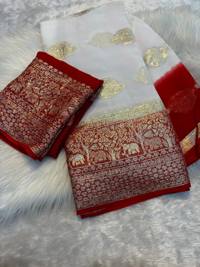 Product Image - Viscose Georgette Designer Saree