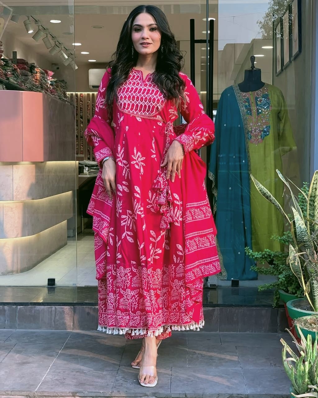 Product Image - Designer Cotton Kurti with Dupatta | Premium Ethnic Wear for Festive Occasions