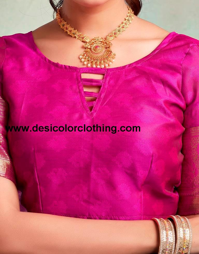 Teal Blue Silk Woven Saree