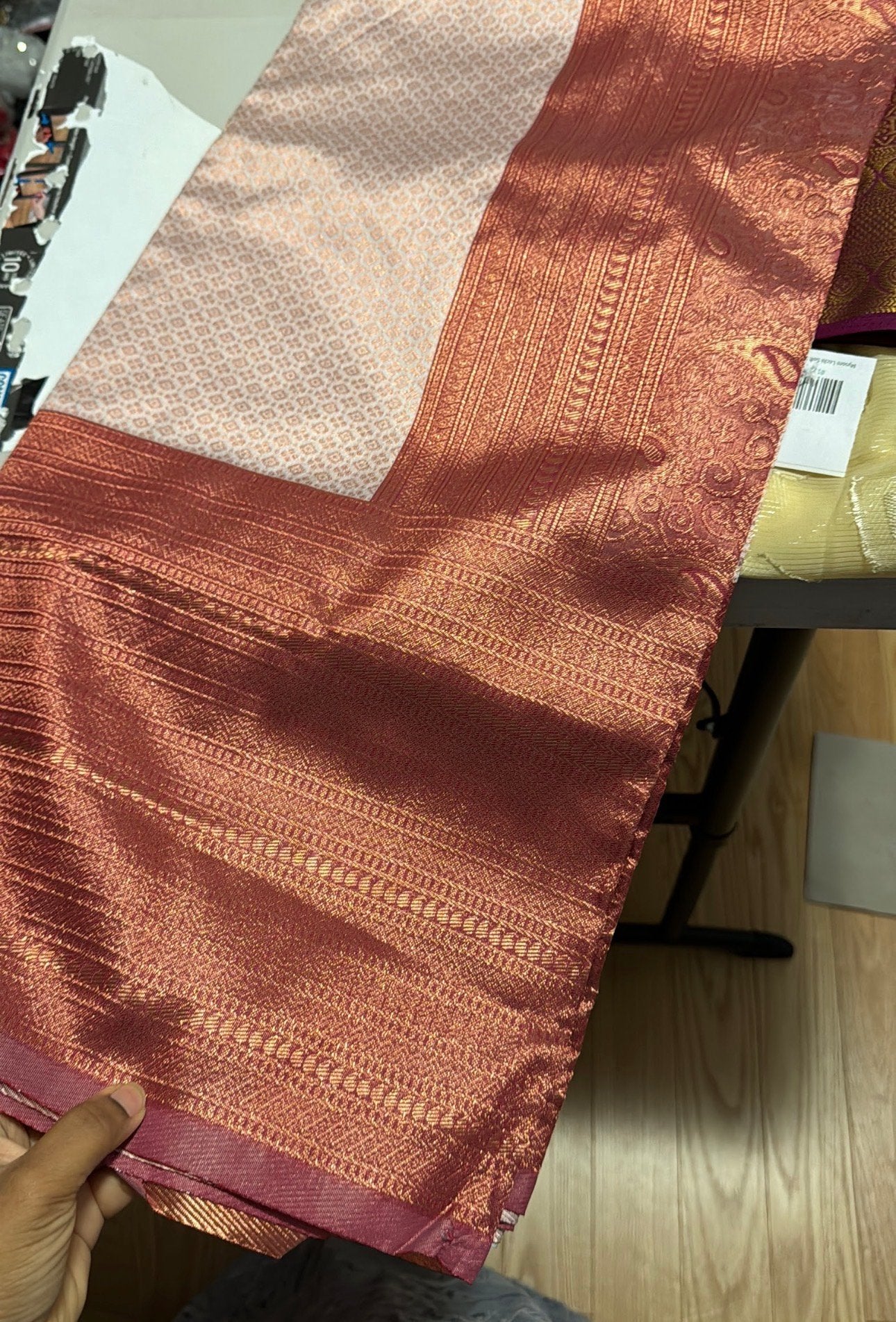 Product Image - Shop designer semi soft silk sarees for weddings, parties, recept - 1