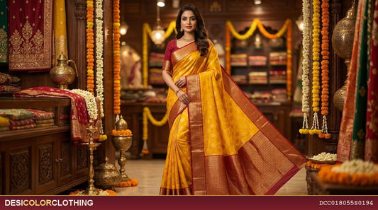 Product Image - Elegant Mysore Crape Fancy Saree - 1