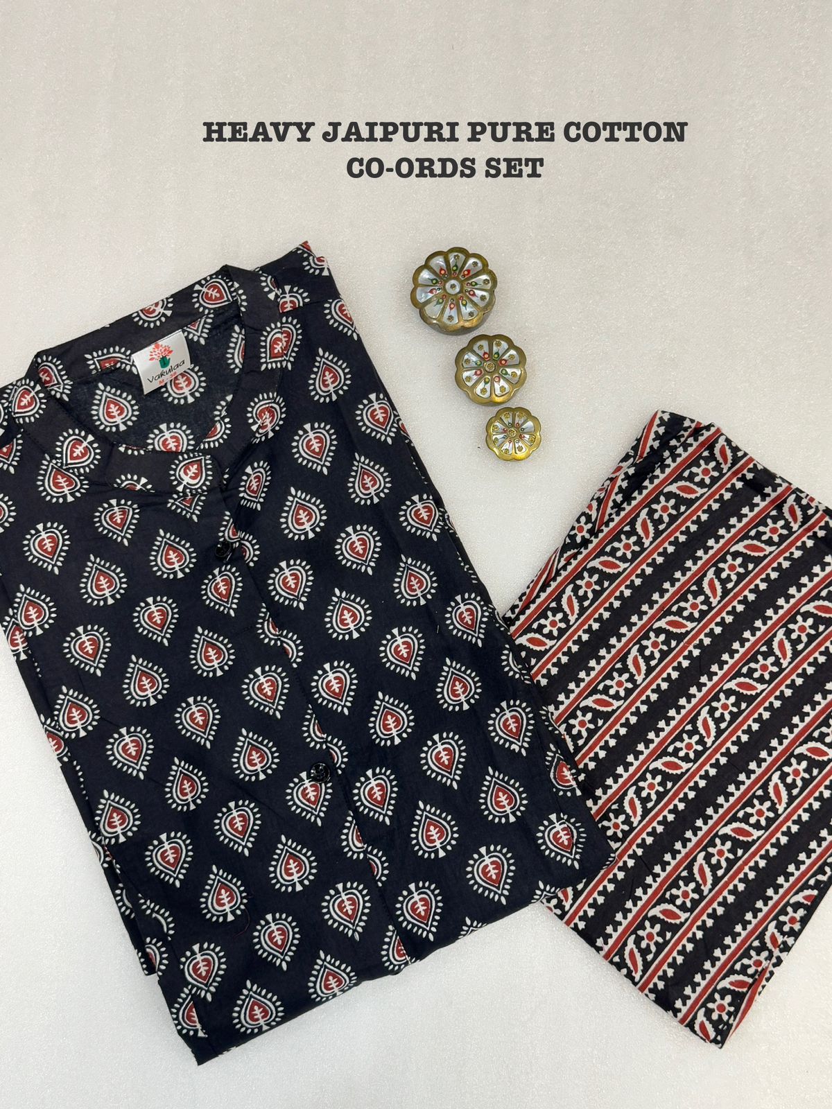 Product Image - Pure Jaipuri Cotton Co-ords Set | Block Print Ethnic Wear