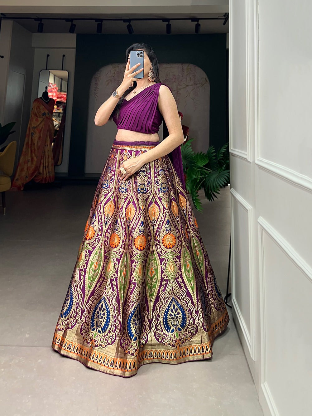 Product Image - Elegant Banarasi Lehenga Choli - Traditional Ethnic Wear