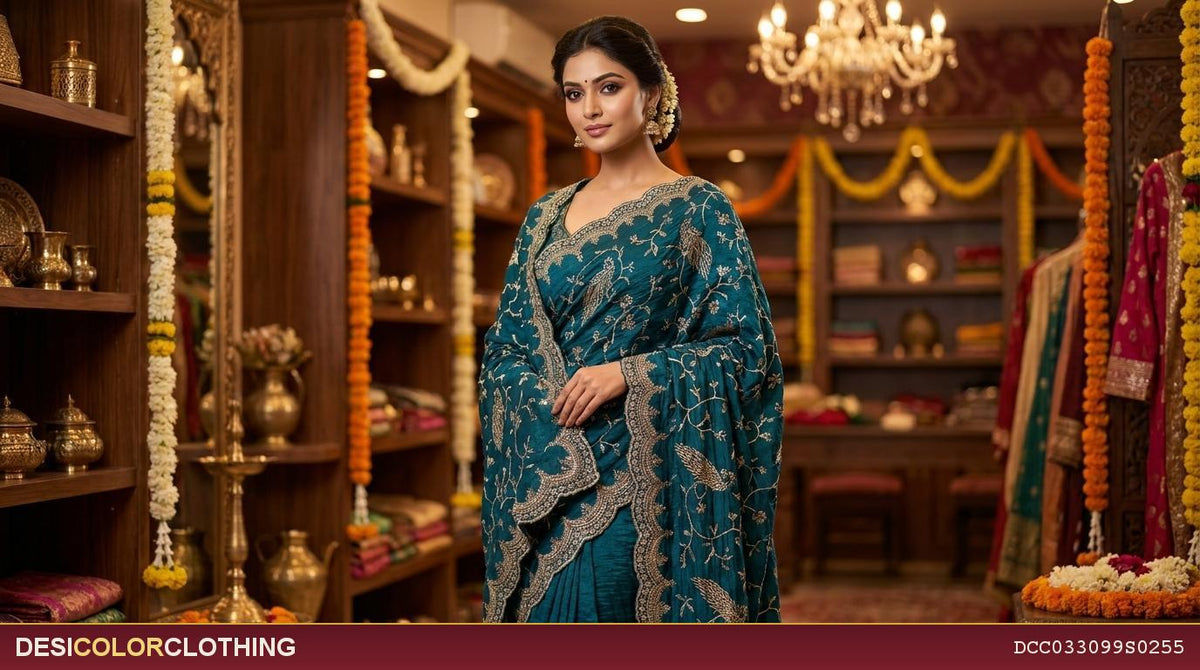 Product Image - Designer saree for Wedding and party wear - 3