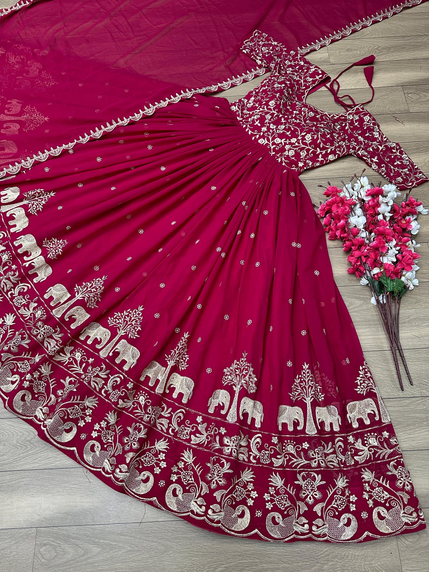 Product Image -  Designer Georgette Festival Gown