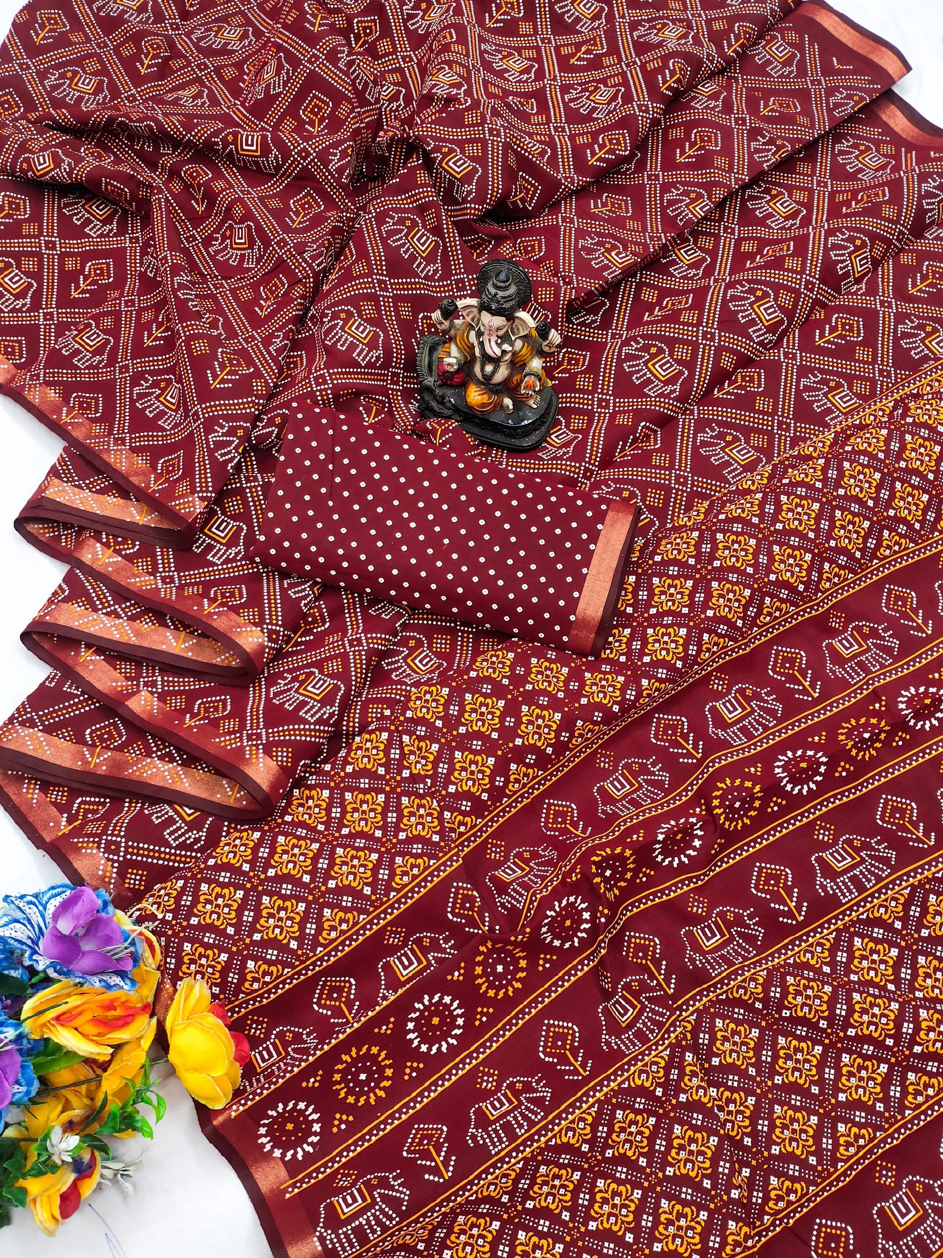 Product Image - Designer Georgette Saree - Premium Boutique Collection