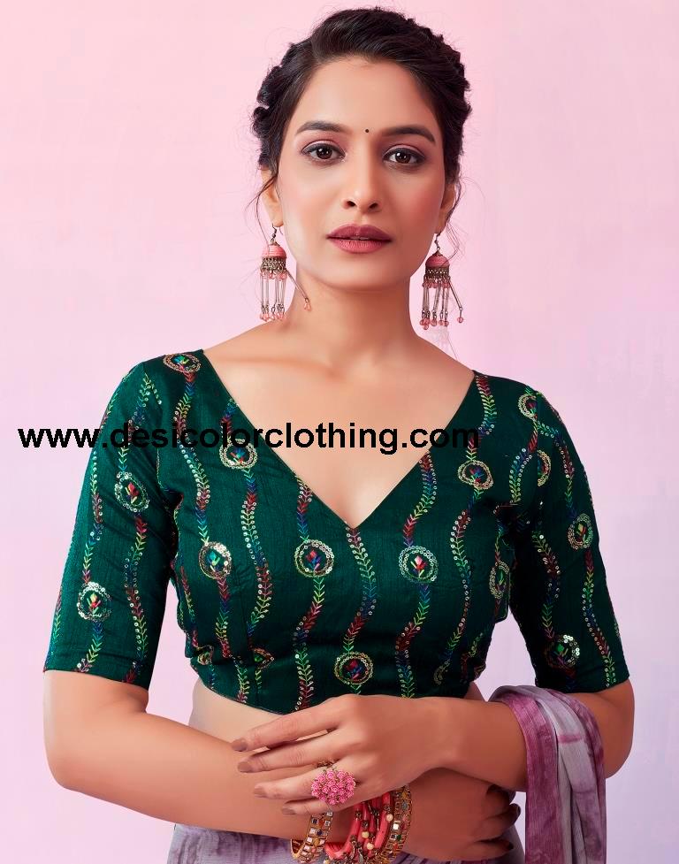 Wine Chiffon Printed Ready to Wear Saree