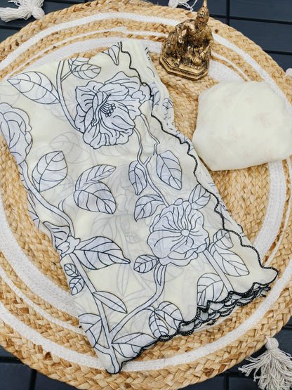 Product Image - Leaf Brasso Designer Saree