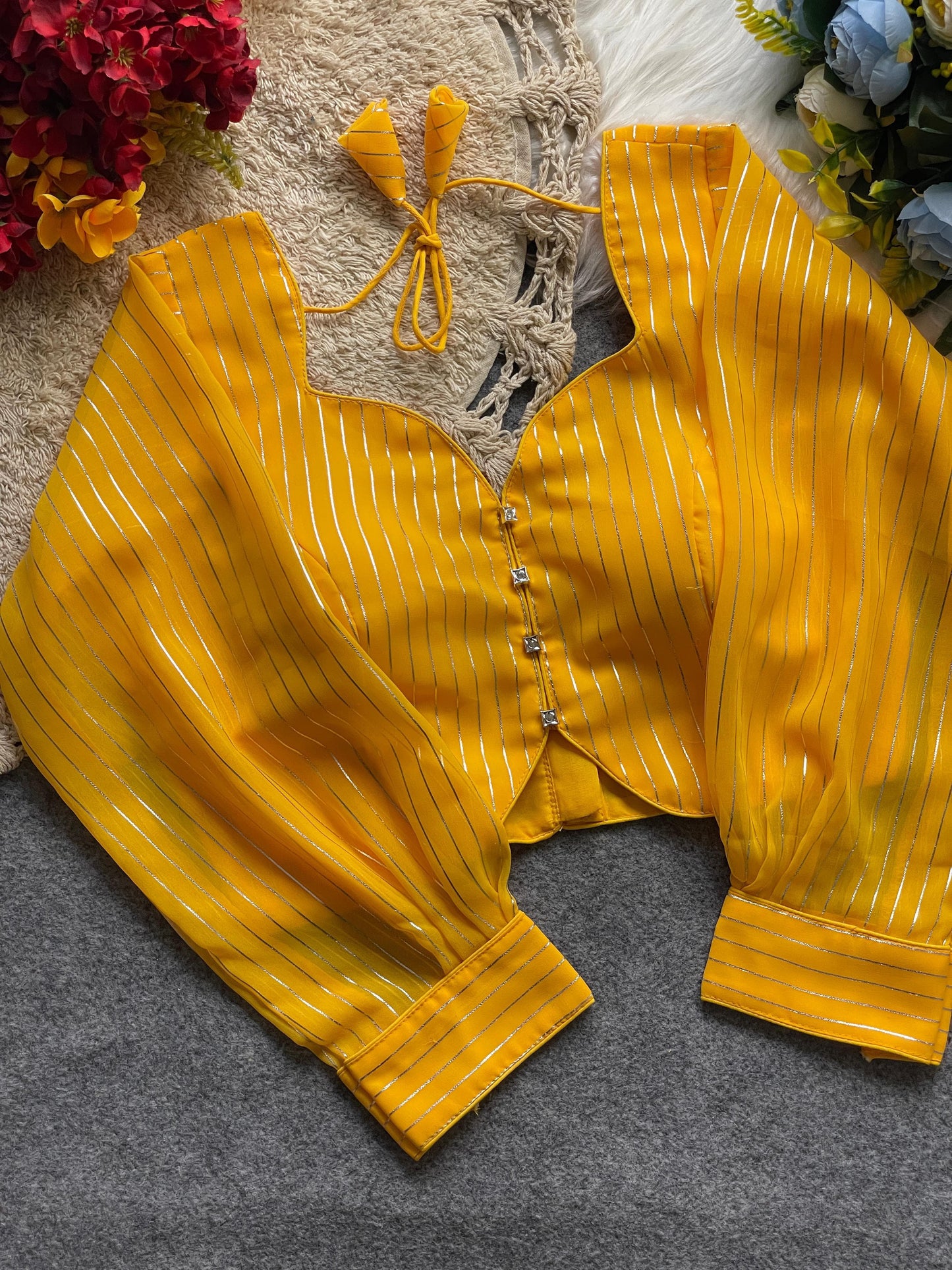 Product Image - Exquisite Designer Georgette Blouse for Ethnic & Festive Occasions