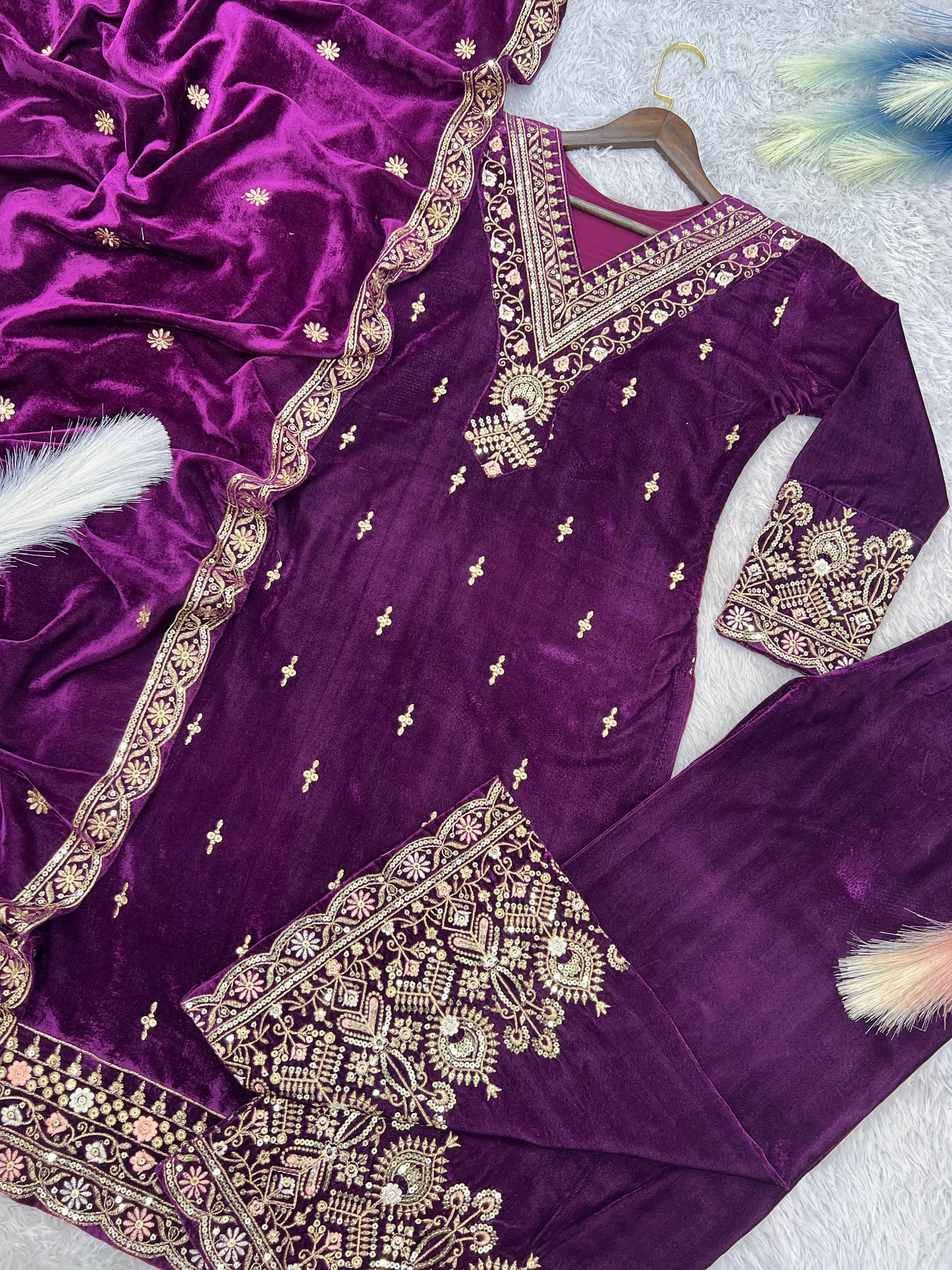 Product Image - 3 Piece Stylish Kurti Dupatta with Beautiful Palazzo