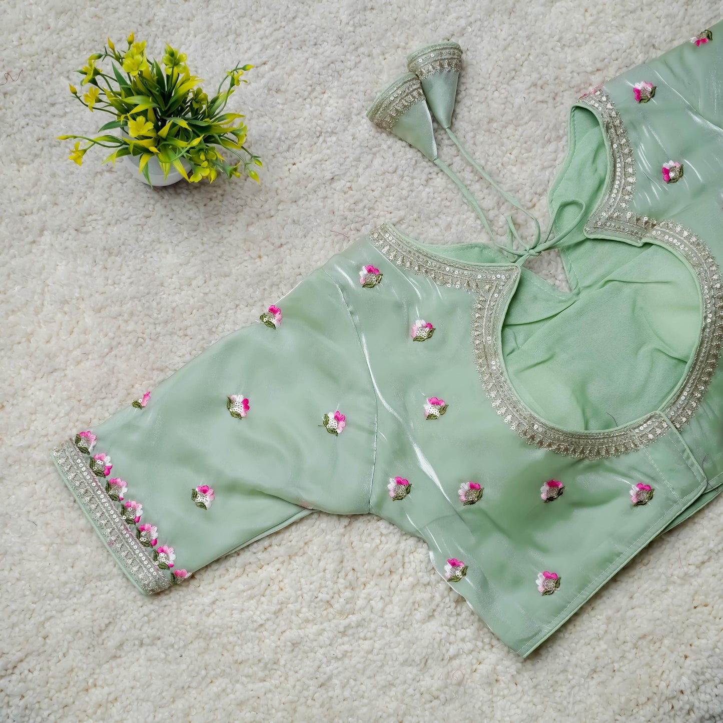 Product Image - Designer Festival Wear Embroidered Blouse