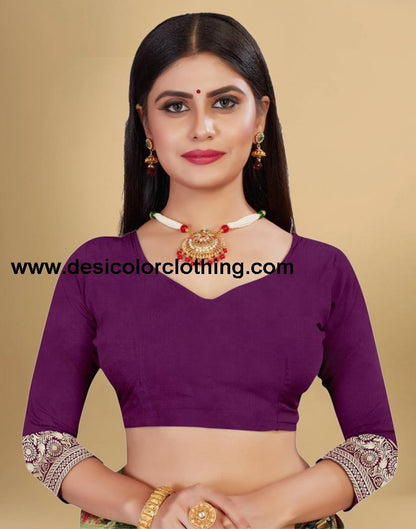 Wine Banarasi Silk Saree