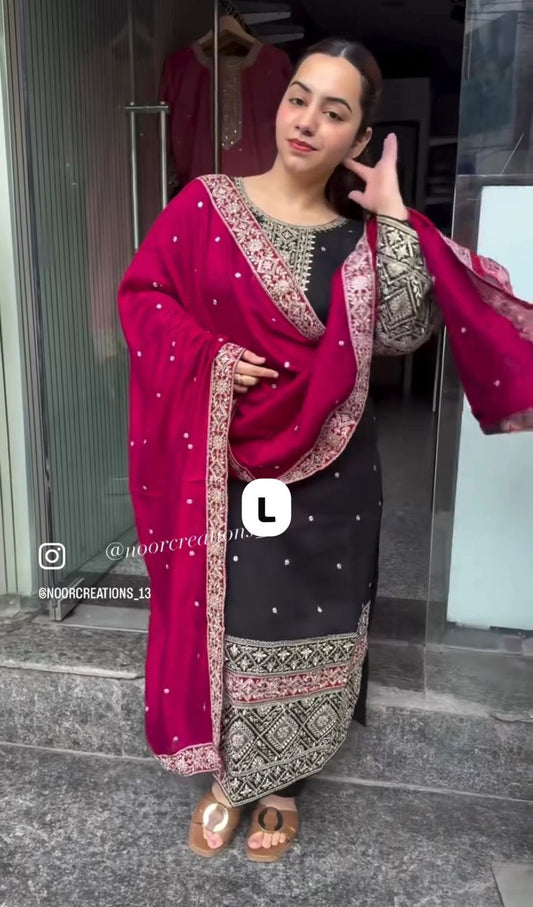 Product Image - Elegant Designer Party Wear Suits for Women's ABC Girls - 1