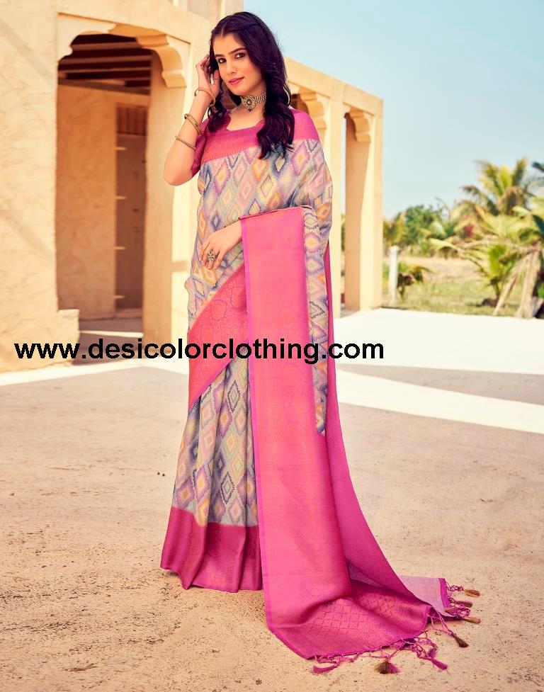 PinkWeaving Silk Printed Ready To Wear