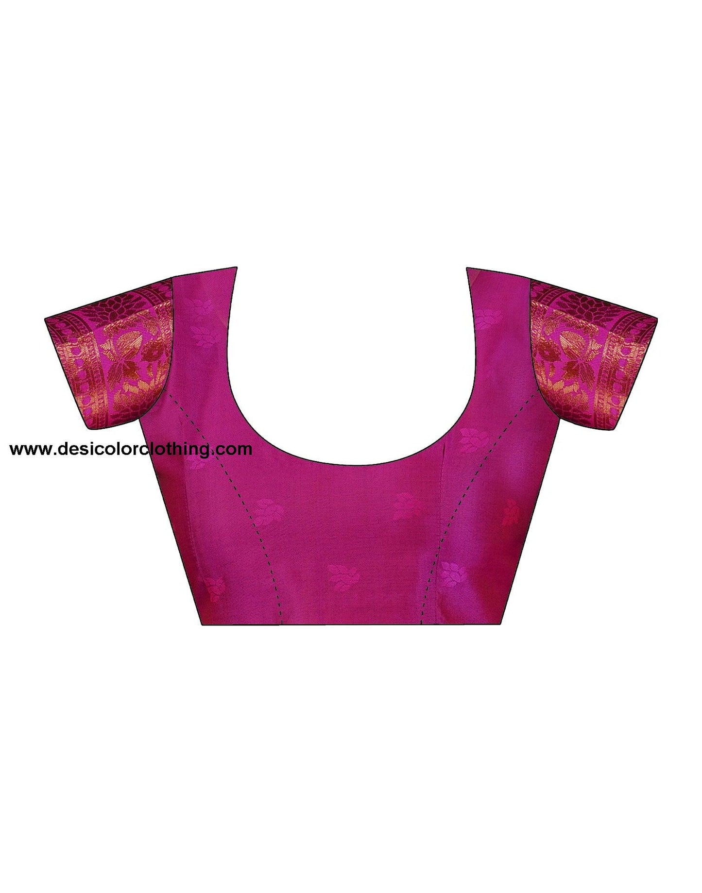 Purple Banarasi Silk Woven Saree