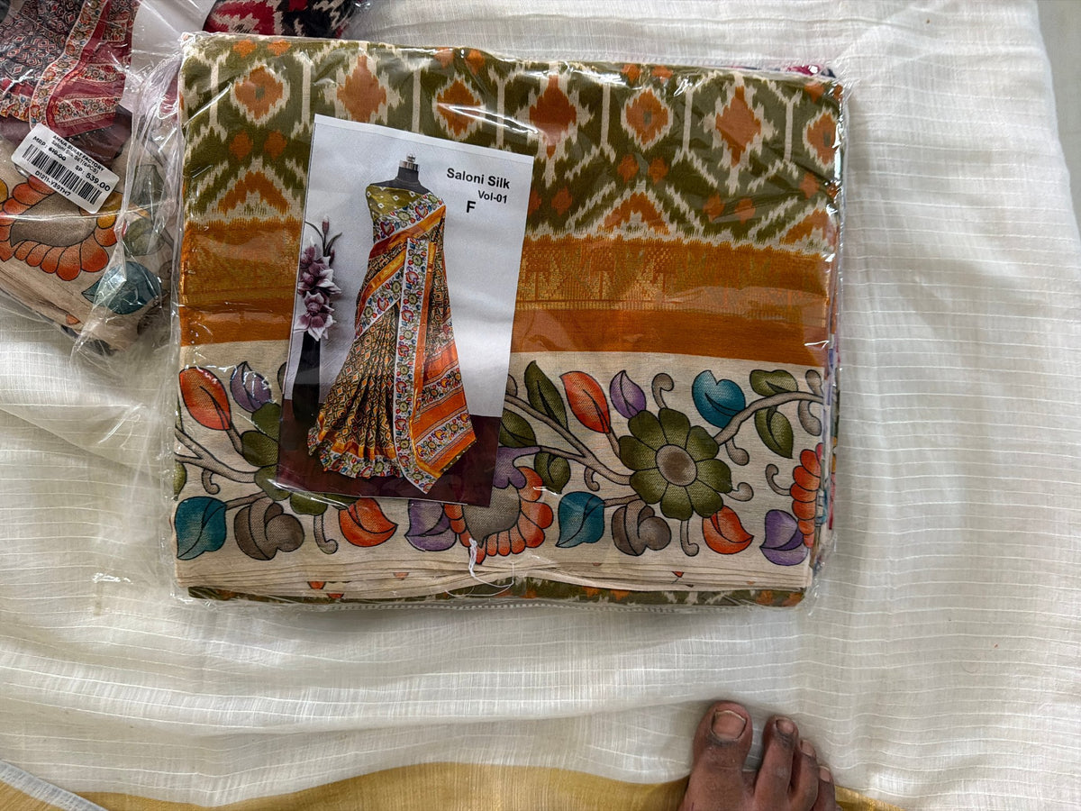 Product Image - Elegant Pochampally Silk Fancy Sarees - 9