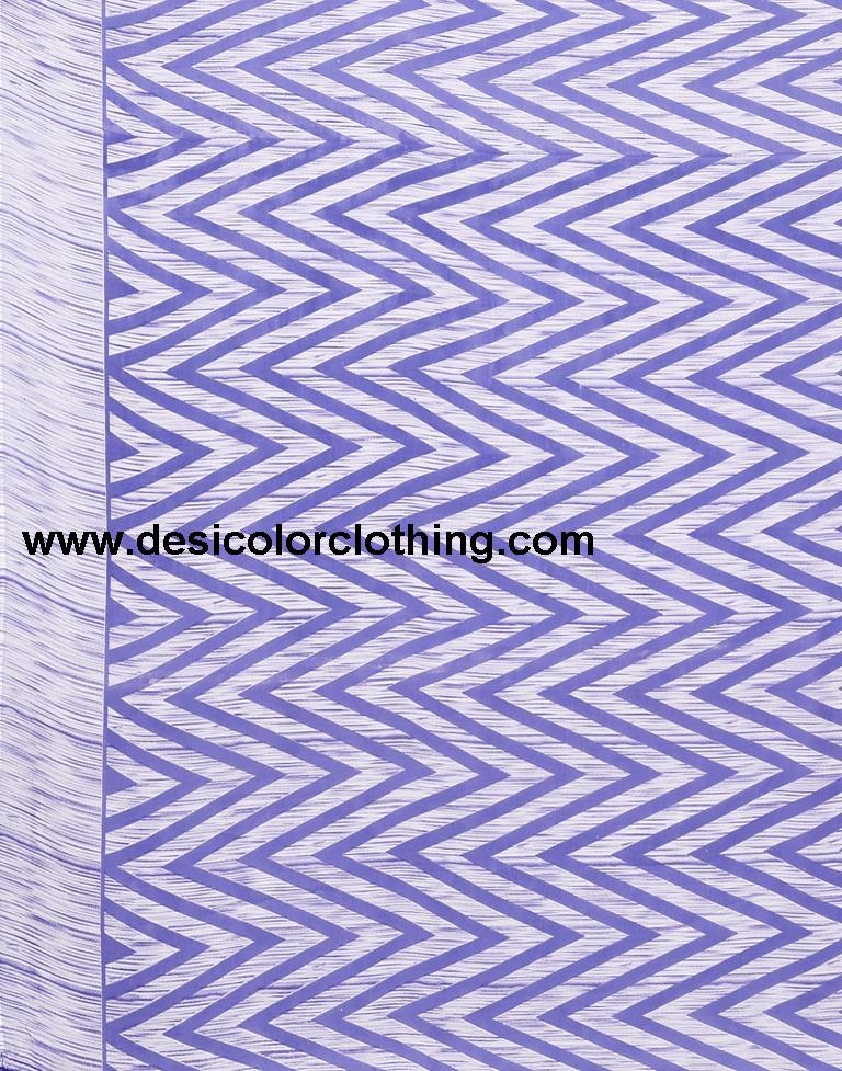 Violet Georgette Printed Saree