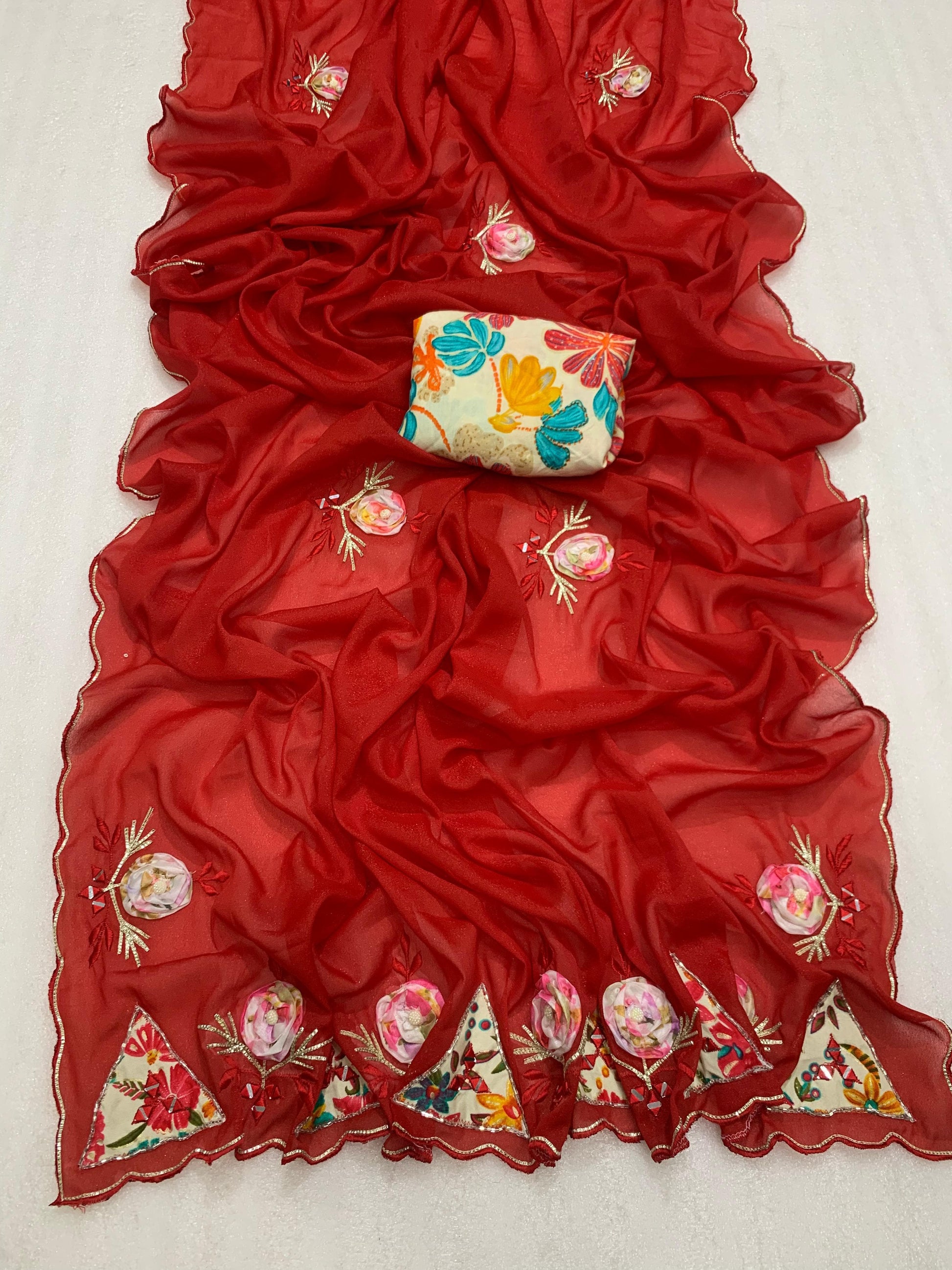 Product Image - Samosha Star Georgette Designer Saree