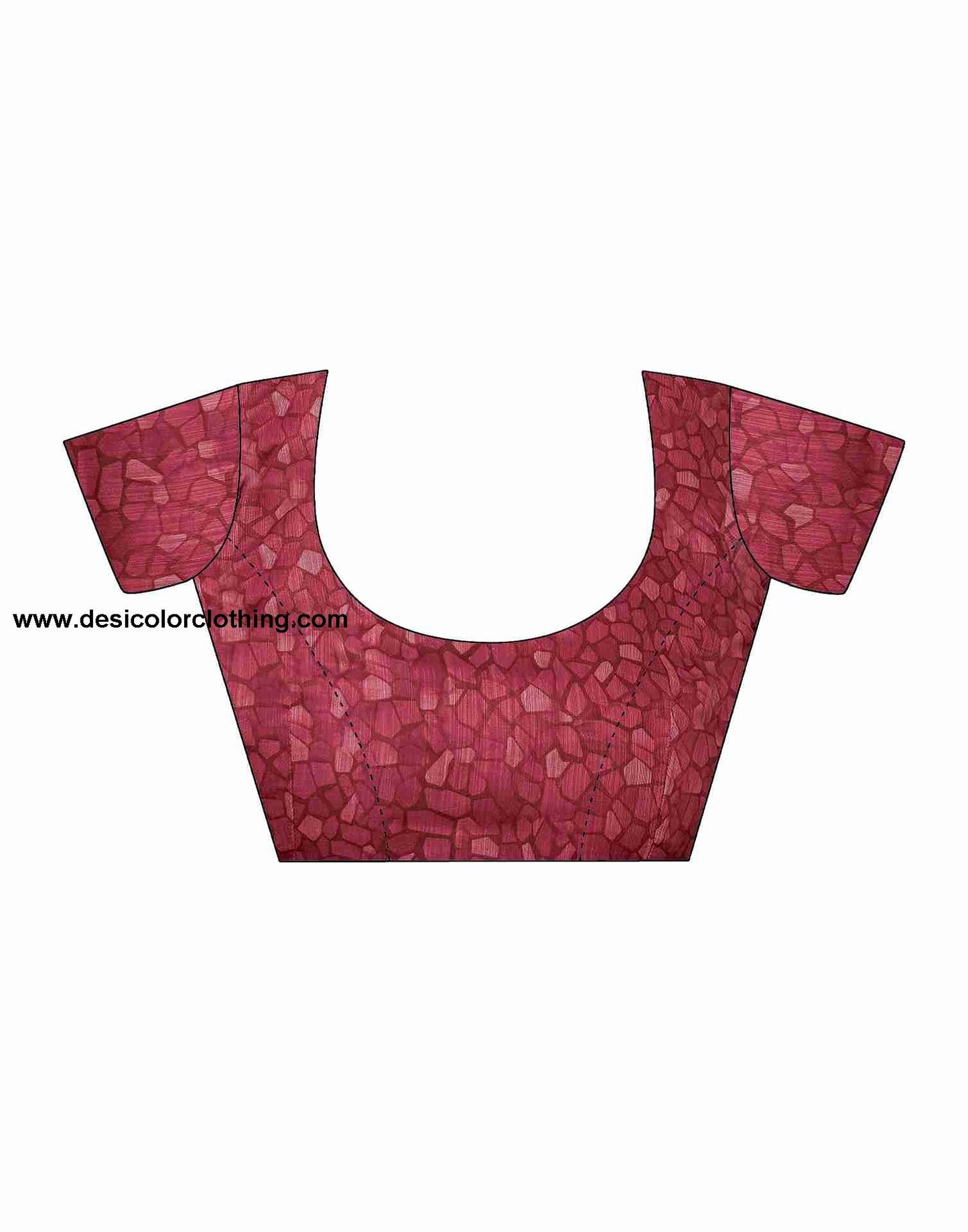 Red Cotton Printed Saree