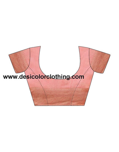 Rose Pink Organza Woven Saree