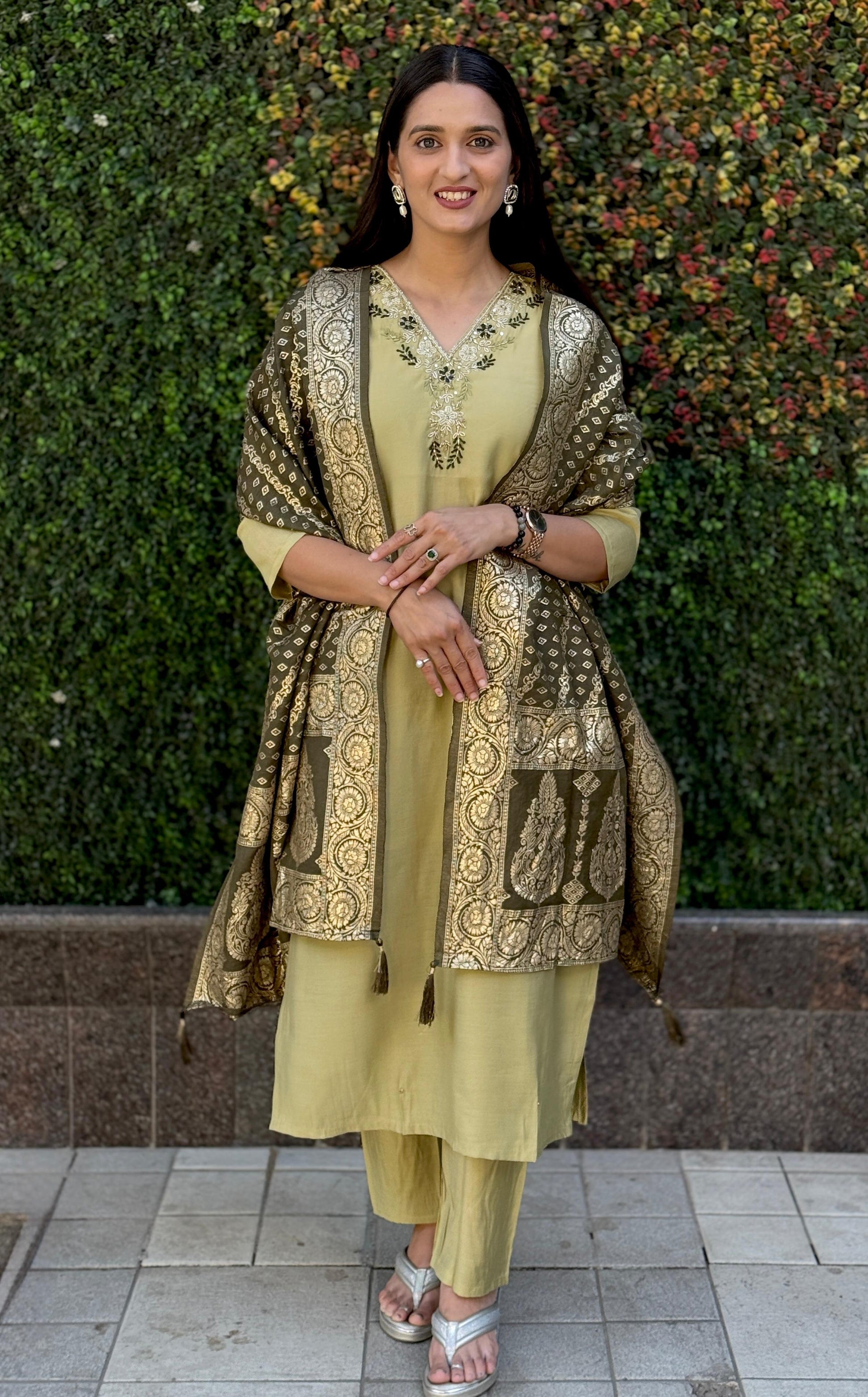 Product Image - Designer Kurti Pent Dupatta