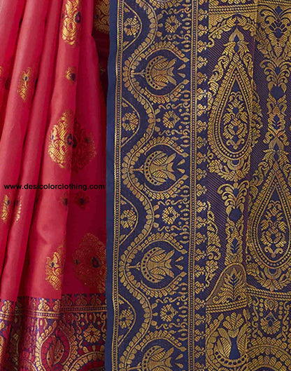 Red Silk Woven Banarasi Saree