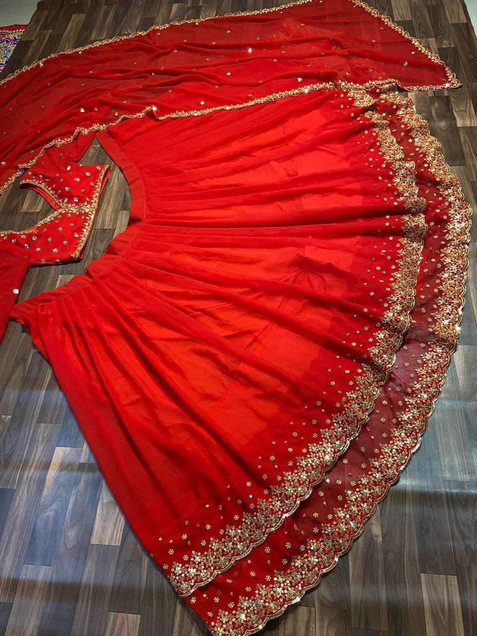 Product Image - Luxurious Designer Gajji Silk Suit & Banarasi Lehenga Choli for Festive & Wedding Wear