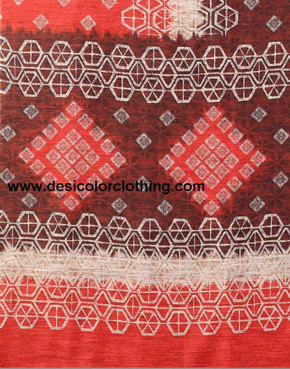Brown Cotton Saree