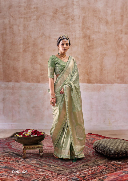 Product Image - Premium Designer Georgette Saree with Heavy Embroidery and Sequins - Festive Wear