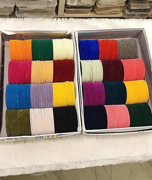 Product Image - Designer Velvet Bangles Combo Box