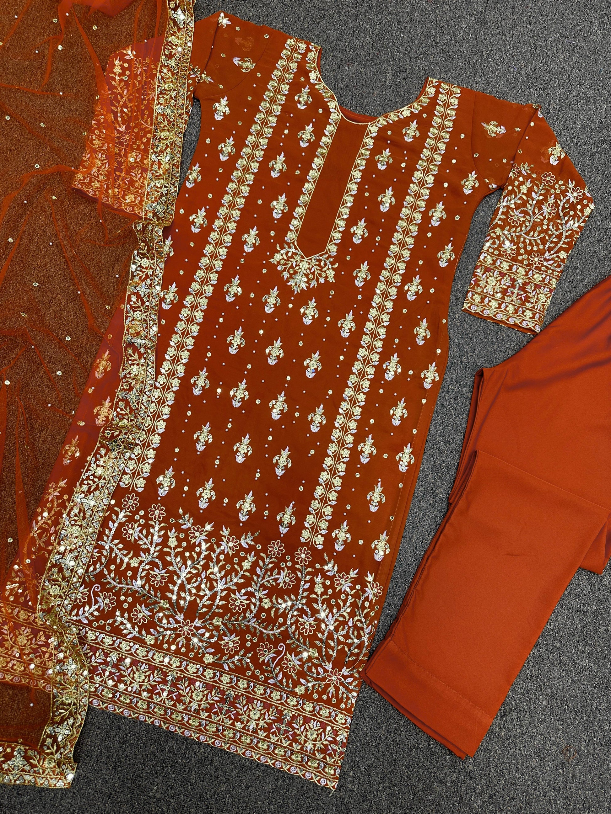 Product Image - Designer Embroidery Kurti Set with Dupatta - Festive & Ethnic Wear
