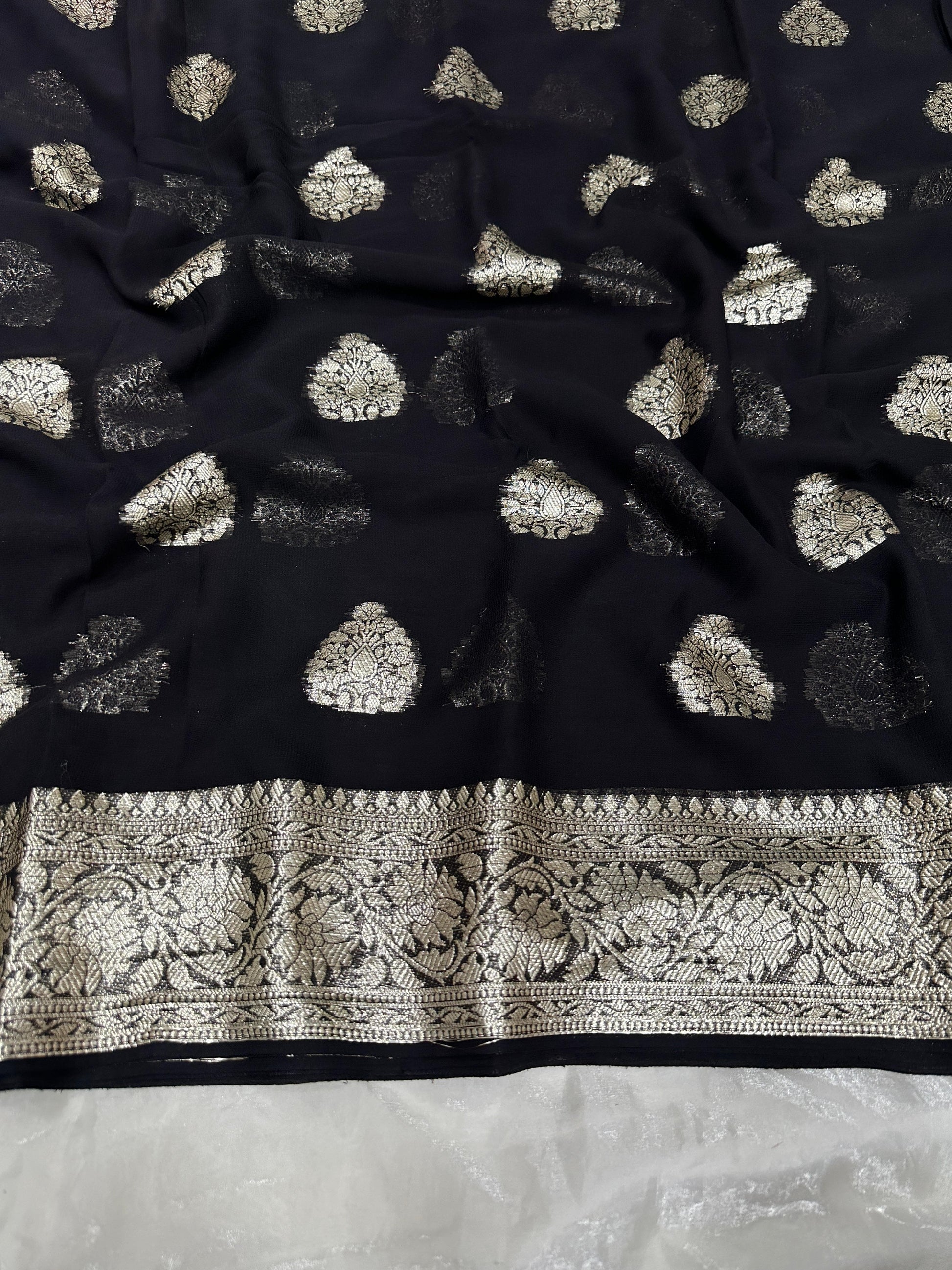 Product Image - Designer Viscose Georgette Saree