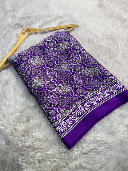 Product Image - Elegant Semi Gajji Bandhej Silk Saree - Perfect Ethnic Wear