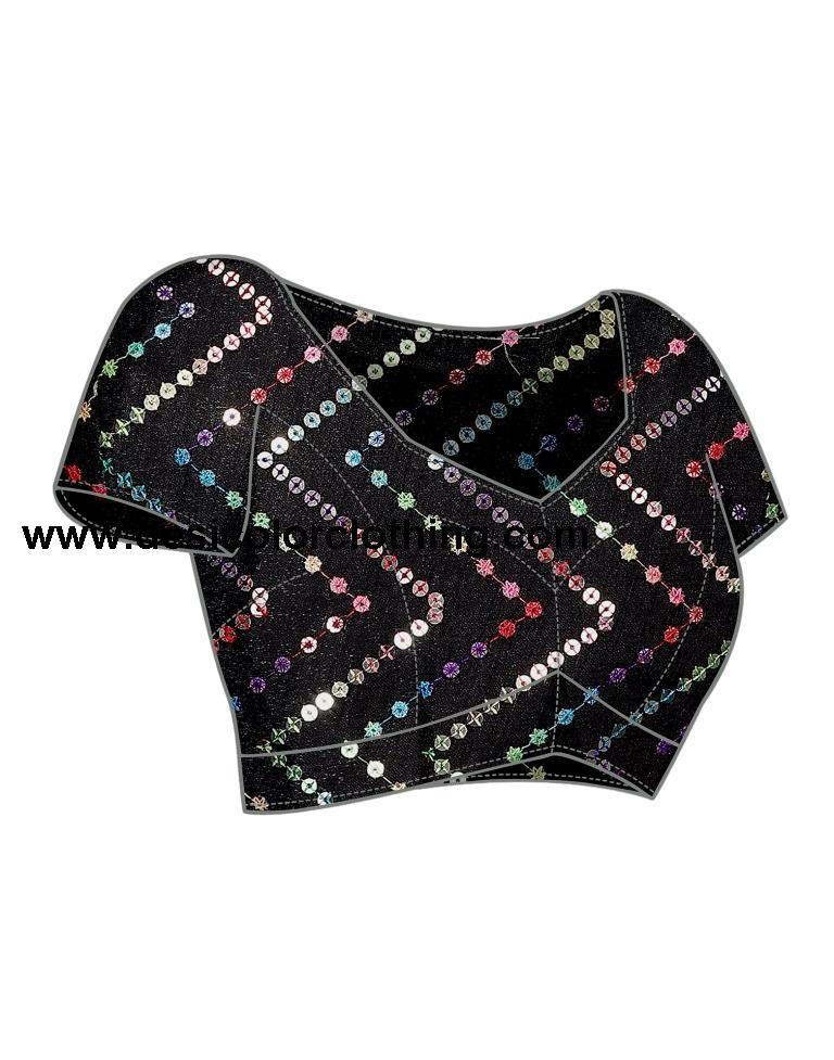 Purple Georgette Plain Saree