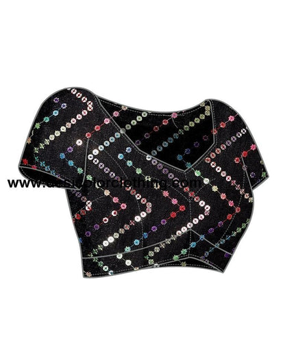 Purple Georgette Plain Saree