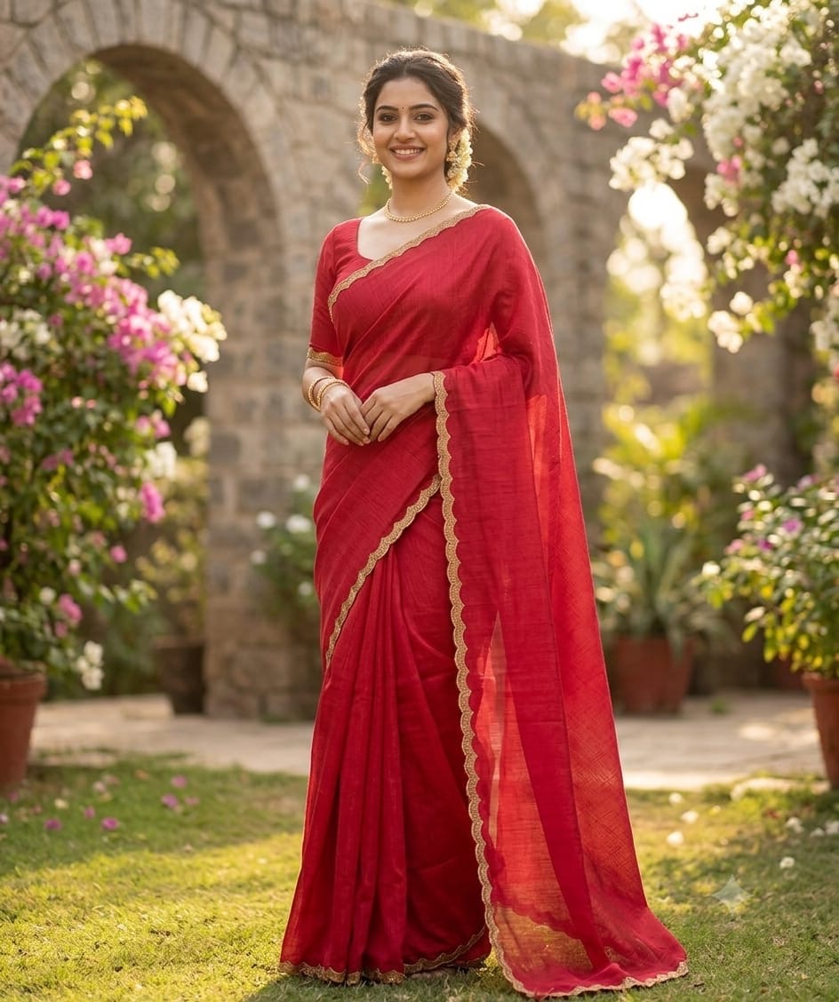 Product Image - Shop designer Space Silk sarees for weddings, parties, receptions - 1